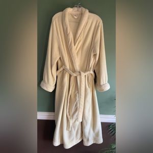 Charlotte Butter Yellow Plush Long Robe sz XL